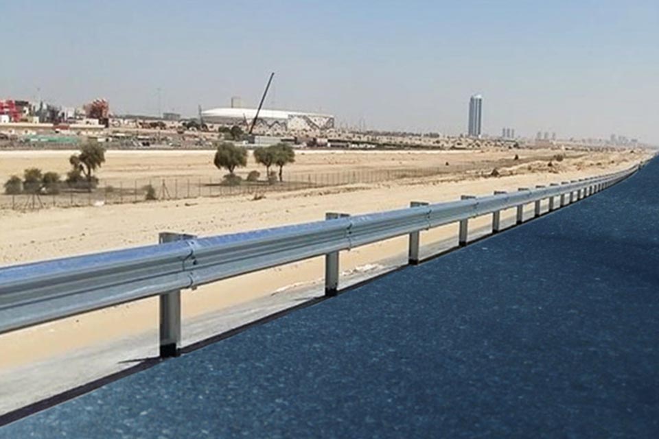 Guardrail Installation by Byblos Road Marking, Dubai