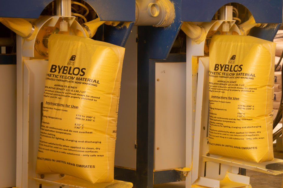 Byblos Thermoplastic Paint Factory-Bag Filling Station